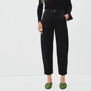 Everlane Black Utility Barrel Pants size 6